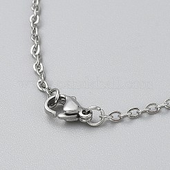 Collares de cadena de cable de acero inoxidable 304&nbsp;NJEW-WH0022-29P