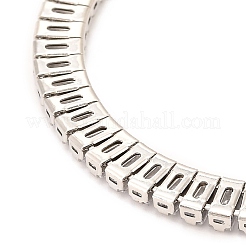 Pulseras de tenis ajustables de latón con micro pavé de circonitas cúbicas&nbsp;BJEW-F416-03P