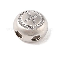 Placage en rack pendentifs en laiton et zircone cubique&nbsp;KK-Z047-07P-X-RS