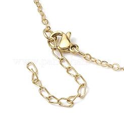 Apfel Messing Micro Pave Zirkonia mit natürlichen Achat (gefärbt) Anhänger Halsketten&nbsp;NJEW-TA00154