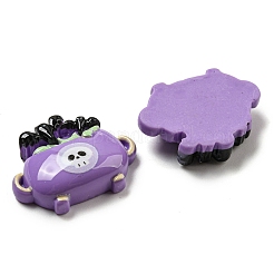 Cabochons décodés en résine opaque d'Halloween&nbsp;CRES-H002-02F