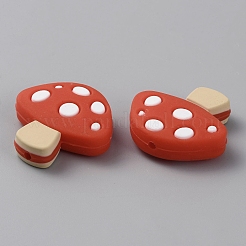 Perle focali in silicone ecologico per uso alimentare a forma di fungo&nbsp;SIL-SZC0003-04B