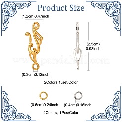 Tibetischen Stil Haken und Ösen Verschlüsse&nbsp;FIND-FS0005-26
