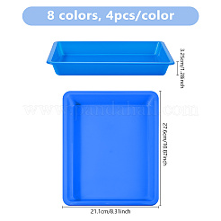 32 Stück 8 Farben PP-Kunststoffpaletten&nbsp;AJEW-DC0004-10