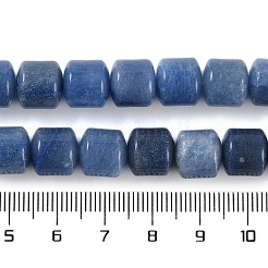 Gefärbte und erhitzte natürliche blaue Aventurinperlenstränge&nbsp;G-L604-E02-01