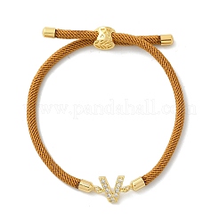 Bracelets réglables en nylon&nbsp;BJEW-C096-01G-22