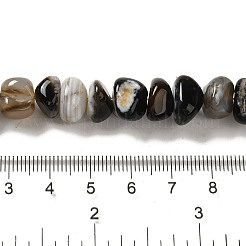 Chapelets de perles perles en agate noire naturelle&nbsp;G-NH0017-B04-03