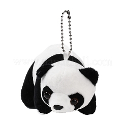 Dibujos animados pp algodón felpa simulación suave peluche juguete panda colgantes decoraciones&nbsp;HJEW-K043-08