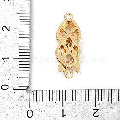 Messingmikropavé mit klaren Zirkonia-Kastenverschlüssen&nbsp;KK-U051-01G-01