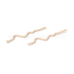Breloques de connecteur en laiton de placage de rack&nbsp;LS-KK-G433-12G