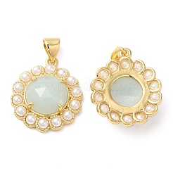 Colgante de piedras preciosas naturales con revestimiento de iones (IP)&nbsp;G-E599-03G