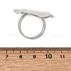 Offene Manschettenringe aus 304 Edelstahl für Damen&nbsp;SA-CBAB0EF-02P