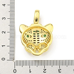 Ottone micro spianare pendenti zirconi&nbsp;KK-K354-13F-G