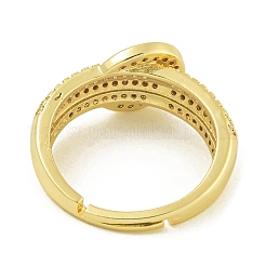 Ringe mit Zirkonia-Pavé aus Messing&nbsp;RJEW-U011-02G