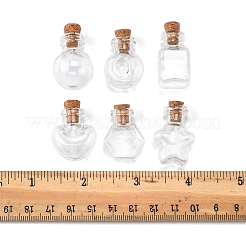 12 Stück 6 Arten Glasflasche für Perlenbehälter&nbsp;BOTT-FS0001-05