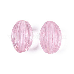 Perles de verre filées côtelées faites à la main&nbsp;X-LAMP-N042-01