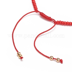 Malocchio di lampwork e braccialetto di perline di vetro&nbsp;BJEW-JB08367-05
