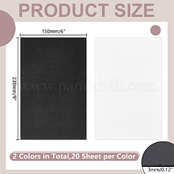 40 panneau rectangulaire en mousse EVA bicolore&nbsp;AJEW-WH0643-043A-03