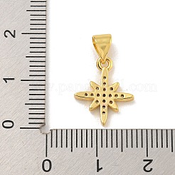 Micro Pave Bijoux de zircone cubique en laiton de placage en râtelier&nbsp;KK-C074-62G