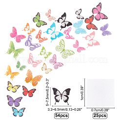 3 ensemble de 3 styles d'autocollants muraux en PVC&nbsp;DIY-GA0002-14