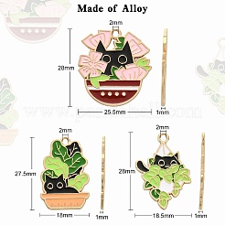 15pcs 3 styles de pendentifs en émail en alliage&nbsp;ENAM-CJ0004-18