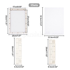 Zusammengebauter Papierherstellungsrahmen aus Lindenholz&nbsp;DIY-WH0016-17
