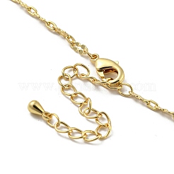 Facettierte rechteckige Glasperlen-Halsketten&nbsp;NJEW-R263-06G
