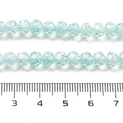 Transparent Knistern Glasperlen Stränge&nbsp;CCG-L050-01B-07