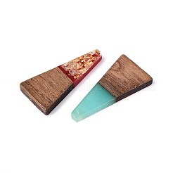 Colgantes de resina opaca y madera de nogal&nbsp;RESI-T060-01M