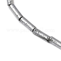 Galvanisierte natürliche Lavasteinperlenstränge&nbsp;G-K388-03A-03