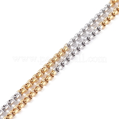 Catene a scatola in acciaio inossidabile 304 scorrevoli Necalace Making&nbsp;AJEW-JB01114-01