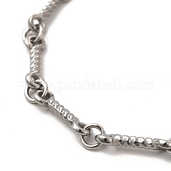 Anlaufgeschütztes 304 Edelstahl-Armband mit Drehgliedern für Damen&nbsp;BJEW-G667-01P