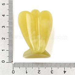 Figurine d'ange en jade citron naturel&nbsp;DJEW-N006-01A-13