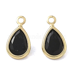 Charms in ottone zirconi a pavé di ottone&nbsp;CU-CBABEB3-04G