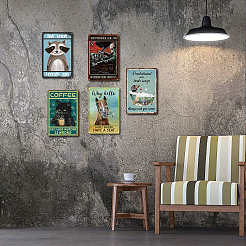 Rechteck mit Wort Vintage Metall Eisen Schild Poster&nbsp;AJEW-WH0157-289