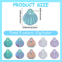 Breloques en résine/pvc 50 g 5 couleurs&nbsp;RESI-SC0006-79