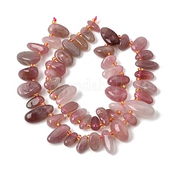 Madagascar naturel rose perles de quartz brins&nbsp;GG-CBADF20-A02