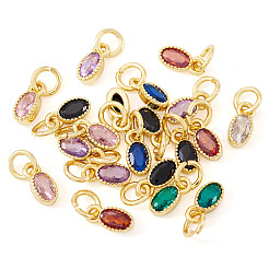20pcs pendentifs en laiton micro pavé de zircone cubique&nbsp;KK-TA0002-25