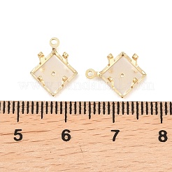 Montature per perni da cucire in ottone romboidale&nbsp;KK-C163-15B-G