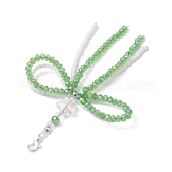 Decorazione pendente con perline di vetro bowknot&nbsp;HJEW-TA00232