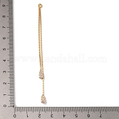 Laiton micro pave clair zircone cubique grands pendentifs&nbsp;KK-G510-07G