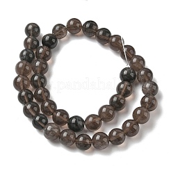 Chapelets de perles d'obsidienne de glace naturelle&nbsp;G-P590-A03-10mm-01