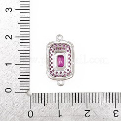 Dijes de conector de circonio cúbico micro pavé de latón&nbsp;CU-CBAAB9C-01P-03