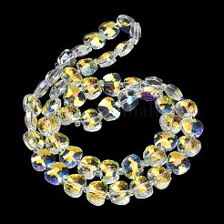 Galvanoplastie perles de verre transparentes&nbsp;EGLA-H112-03HP-01