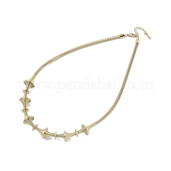 Colliers à plastron en acier inoxydable 304 à chaîne torsadée irrégulière en spirale pour femmes&nbsp;NJEW-B127-01G-01