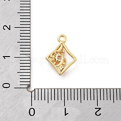 Colgante micropavé cubic zirconia de latón&nbsp;KK-H511-01G-03