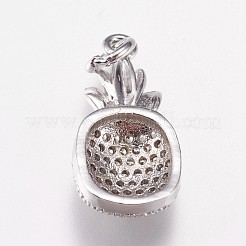 Pendentifs avec zircon cubiques à micro-pavés en laiton&nbsp;ZIRC-E145-15P