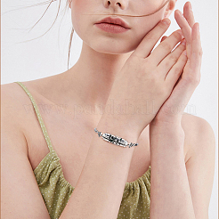Pulseras deslizantes de acero inoxidable&nbsp;BJEW-WH0023-33B
