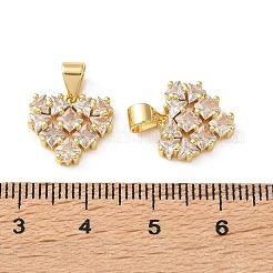 Breloques en laiton avec zircone cubique de micro pave&nbsp;CU-CBA03AF-18A-02