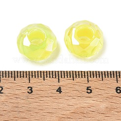 Resina transparente galvanizada cuentas europeas&nbsp;RE-CBAFF00-02D